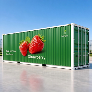 Skyplant Grande Ferme Hydroponique Automatisée de Fraises en Conteneur de Transport, Système de Contrôle Climatique pour Agriculture Verticale Intérieure - Product Image 1