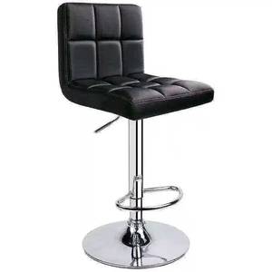 Modern High Bar <strong>Stool</strong> Chair <strong>Counter</strong> Height Pu Leather Adjustable Gray Square Swivel Bar <strong>Stool</strong> With <strong>Back</strong> - Product Image 6