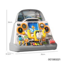 Console de jeu d'aventure éducative pour bébé, jouet volant, simulateur d'avion pour enfants avec lumières et musique