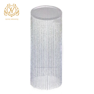 Décoration de plafond de lieu de <span class=keywords><strong>mariage</strong></span> de luxe léger, rideau de perles acryliques suspendu pour la scène de cérémonie, décoration de <span class=keywords><strong>mariage</strong></span> - Product Image 6