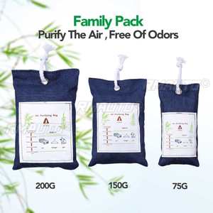 Lot de 6 sacs purificateurs d'air au charbon de bambou activé, éliminateur d'odeurs et de moisissures, déshumidificateur pour voitures, placards, salles de bain et zones pour animaux de compagnie - Product Image 5