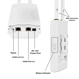 <span class=keywords><strong>Wifi</strong></span> bảo hiểm 900Mbps đa hướng 2 * 5dBi ăng ten 24V PoE ngoài trời AP băng tần kép IP65 không thấm nước ngoài trời điểm truy cập - Product Image 2