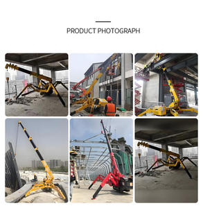 Pont hydraulique sur chenilles à moteur télécommandé portable 10 25 50 tonnes camion à benne basculante avec mini grue à tour de levage - Product Image 5