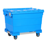 Confortable nouveau Design 68L robuste solide étanche supermarché logistique Transport et déménagement en plastique fourre-tout boîte de rangement