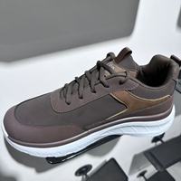 Zapatillas Deportivas Negras de Malla para Hombre, de Alta Calidad, Ligeras, Suaves, con Cordones, Cómodas, Transpirables, Antiolor, Antideslizantes para Caminar