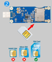 Adaptador Inalámbrico Interno Mini PCI-E MPCIe de 52 Pines a USB 2.0 con una Ranura para Tarjeta SIM VER 5.0 para Módem GSM WWAN 3G 4G LTE