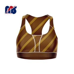 Soutien-gorge de sport de Compression vierge personnalisé pour femmes pour Fitness Yoga Gym entraînement Sexy Sport soutien-gorge Leggings vêtements de sport Sublimation Fitness - Product Image 3