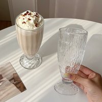 Groothandel Melkthee Fruitthee Glazen Bekers Zomerse Sap Koud Drankje Cocktailglazen Hoge Kwaliteit Thuis Drinkbeker voor Café Feest Gebruik