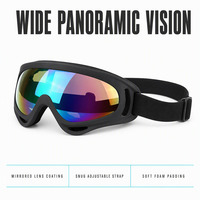 Masque de ski avec protection UV, coupe-vent, verres multicolores, pour snowboard et sports de neige, pour hommes et femmes, activités de plein air