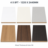 Panneau MDF mélaminé antibactérien sans formaldéhyde E0, panneau écologique pour armoire de chambre et meuble de rangement