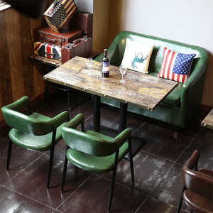 <strong>Euro</strong> Fashion Design Restaurant Furniture Antique Comfortable Metal Frame PU Leather Armchair Hollow Back - Product Image 5