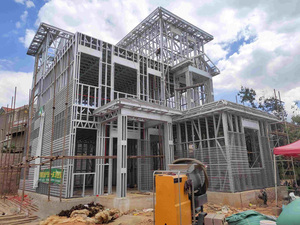 Bâtiment de <span class=keywords><strong>bureau</strong></span> en structure métallique à prix bas, <span class=keywords><strong>grand</strong></span> espace intérieur, installation facile et rapide, maison en structure métallique - Product Image 6