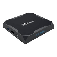 S905X3 Amlogic X96 MAX Plus Android 9.0 5G Double Bande WIFI 8K HDR + BOÎTE de TÉLÉVISION Intelligente BT4.0 DDR3 4 GO EMMC 64GB 16GB OTT TV BOX X96 MAX +
