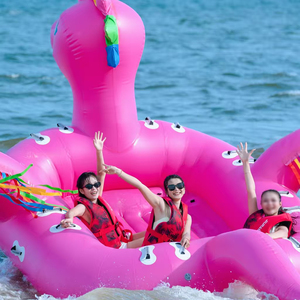Bateau gonflable en PVC pour enfants en forme d'éléphant, remorquable pour jet <span class=keywords><strong>ski</strong></span> et banane aquatique, pour plus <span class=keywords><strong>de</strong></span> 500 kg et plus <span class=keywords><strong>de</strong></span> 10 passagers, usage commercial/hôtelier - Product Image 2