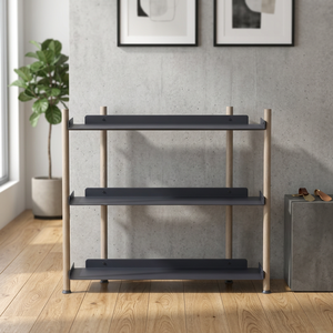 Minimalist Portable Freestanding <b>Open</b> Bookshelf with 3 Tiers for Living Room Hallway Apartment Home Office - Product Image 1
