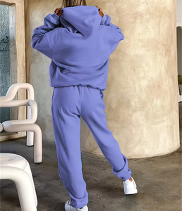 Sweat-shirt imprimé brodé de haute qualité en gros, coton, taille plus, sweat-shirts pour femmes, sweat-shirts et pantalons de survêtement - Product Image 3