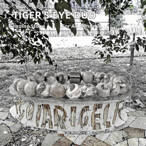 Natural Stone Tiger's Eye Map Stone <b>Ball</b>-Shaped 8mm Ethnic Beaded Couple <b>Bracelet</b> for Men and Women - Product Image 2