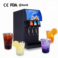 Distributeur de boissons gazeuses multi-vannes en acier inoxydable pour comptoir, refroidissement rapide, machine à soda post-mix