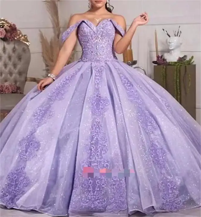 purple blue Green Tulle yellow Quinceanera Dresses red Ball Gown Birthday Party Dress Lace Up Graduation Gown vestidos 2024