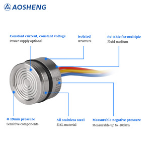 AOSHENG Stainless Steel Diffused Silicon <strong>Pressure</strong> <strong>Sensor</strong> Module With 0.1% Accuracy And Warm Compensation Core - Product Image 3