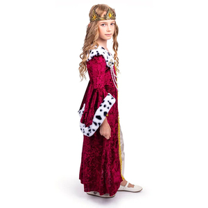 Детский красный бархатный плащ - Product Image 3