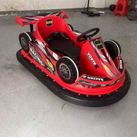 Voiture électrique pour enfants avec protection souple, télécommande, éclairage LED, musique, jouet d'intérieur, voiture tamponneuse, fonctionne avec des pièces de monnaie en anglais