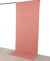 Voilages à plis froncés en mélange polyester-lin, sur mesure, couleur personnalisable, filtrant la lumière, pour la décoration de fenêtres de maison, d'hôtel et d'événements