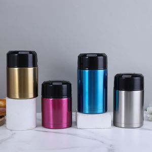 Toptan 800ml/<span class=keywords><strong>1000ml</strong></span>/1200ml paslanmaz çelik termos geniş ağız yalıtımlı gıda depolama termos paslanmaz çelik gıda kavanozu - Product Image 1