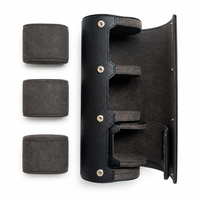 Étui de voyage portable en cuir pour 3 montres, personnalisable avec logo, boîte de rangement pour montres-bracelets, idéal pour l'extérieur et l'intérieur
