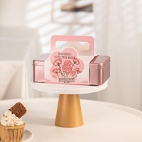 Boîte Cadeau Personnalisée de Luxe en Aluminium pour Biscuits, Gâteau à l'Ananas, Caramel Flocon de Neige, Bonbons, Pâtisseries Cuisinées pour la Fête des Mères – Vente en Gros Chine