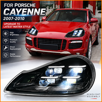 Kit de mise à niveau des phares à LED Matrix pour Porsche Cayenne 957 2007-2010, style 9YB, projecteurs avec feux de jour DRL, couvercle en fibre de carbone