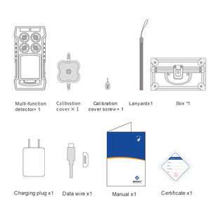 Para o portátil 4-em-1 NH3 H2S CO CH4 Amônia H2S Analisador De Gás <span class=keywords><strong>Detector</strong></span> De Gás De Metano Multi-Gás De Carregamento USB ATEX/CE Certificado Li-On - Product Image 6