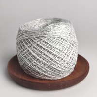 Gold Silver Hollow Fancy Yarn Crochet Thread Flash Handmade DIY Wire Bright Metallic/Cotton Sewing Knitting Bag Doll Lace Cross