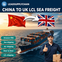 Shenzhen Lead Supply Chain Chine vers le Royaume-Uni Service de transport maritime LCL porte-à-porte DDP Transitaire Amazon FBA
