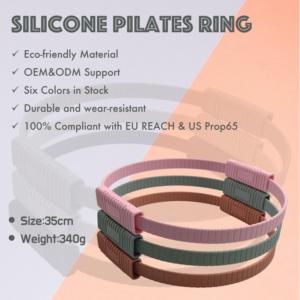 Anneau de Pilates Magique Portable en Silicone Personnalisé de Haute Qualité LA, Léger pour Exercices d'Étirement - Product Image 3