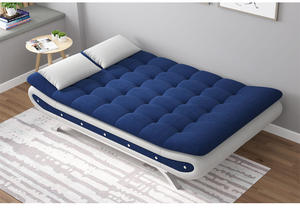 उच्च-गुणवत्ता वाले कपड़े तह मंजिल आधुनिक सोफे बिस्तर के साथ भंडारण - Product Image 5