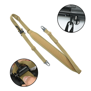 Sangle de fusil rembourrée à réglage rapide pour la chasse tactique, tir à 2 points, sangle de fusil rembourrée pour l'épaule - Product Image 3