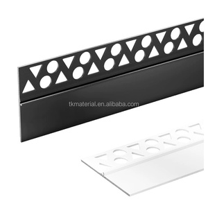 Battiscopa in Alluminio TK Factory, Montaggio a Filo <span class=keywords><strong>Muro</strong></span>, Ignifugo, Facile Installazione, per Decorazione Domestica - Product Image 1