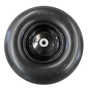 Pneus et roues pleins anti-crevaison de 12 pouces, <span class=keywords><strong>roue</strong></span> en mousse PU 3.50-6 pour chariot de jardin, <span class=keywords><strong>brouette</strong></span>, neuf - Product Image 3