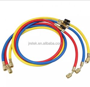 Herramienta de Servicio de Refrigeración, Manguera de Carga de 3 Colores para Refrigerante R22 R134A R410A de 90 cm para Repuestos de Refrigeradores y Aires Acondicionados - Product Image 5