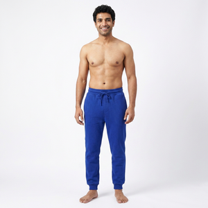 Pantalon de jogging unisexe décontracté en polyester 100 % respirant, avec fermeture éclair centrale, logo personnalisé, prix de gros abordable, écologique - Product Image 1