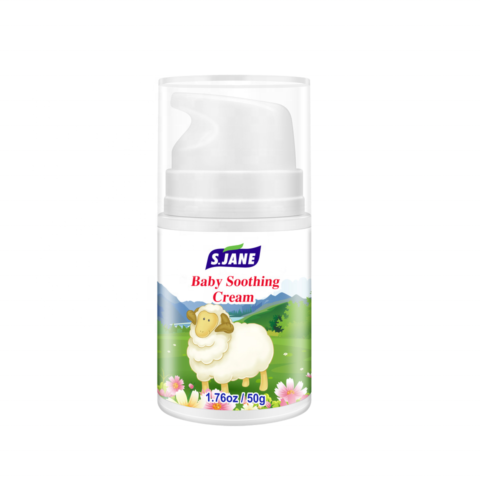 Baby Soothing Face Cream with Olive Oil & Shea Butter – Gentle Facial Moisturizing Emulsion for Infants