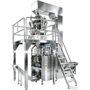 Machine d'emballage verticale automatique pour aliments surgelés en gros sacs, frites, boulettes de viande, ailes de poulet, machine de pesage et d'emballage de viande - Product Image 3