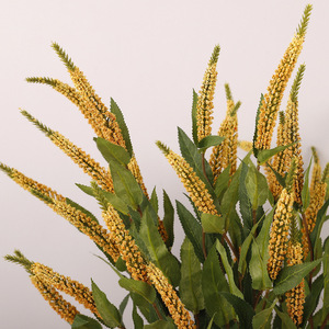 Fleurs artificielles de sauge, 5 têtes, en plastique souple, haute simulation, pour décoration intérieure et accessoires de mariage - Product Image 3