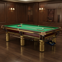 Table élégante de billard en bois de haute qualité Jeux d'intérieur de taille personnalisée Table de billard à cadre solide et au design luxueux