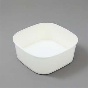 Bol alimentaire rectangulaire jetable en papier kraft pour salade, personnalisé en usine, pour plats à emporter - Product Image 6