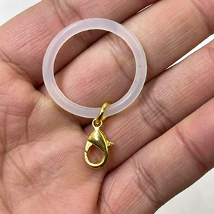 Custom Creative Minimalist Silicone Ring Keychain Blank DIY Pendant Bag Charm Ornament Accessories <b>Environment</b>-Friendly - Product Image 3