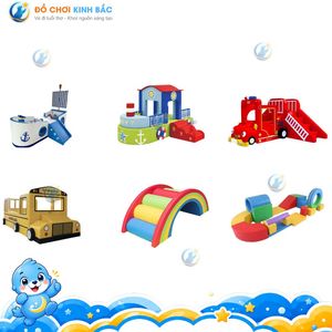 สนามเด็กเล่นโฟมนุ่มสีและขนาดปรับแต่งได้ สำหรับเด็กอายุ 1-10 ปี เป็นมิตรกับสิ่งแวดล้อม พร้อมชุดสไลเดอร์และปีนป่ายแบบรวม OEM/ODM - Product Image 2