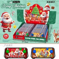 Juego de lanzamiento de anillos de agua de plástico portátil de Navidad, juguete educativo clásico para niños, juguete antiestrés unisex, regalo sorpresa promocional para niños