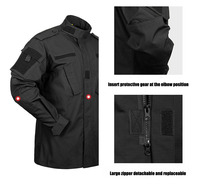 Ensemble 2 Pièces Tenue d'Entraînement Bleu Marine Uniformes de Sécurité Personnalisés Camouflage ACU Vêtements Uniforme de Sécurité Respirant